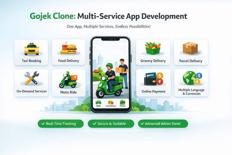 Gojek Clone: Multi-Service App Development